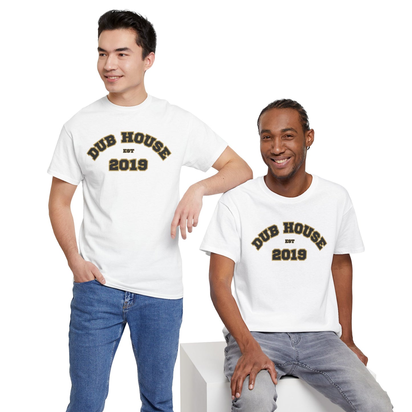 Dub House 2019 Unisex Heavy Cotton Tee, Casual Streetwear, Graphic Tee, Gift for Him/Her, Birthday, Summer Fashion