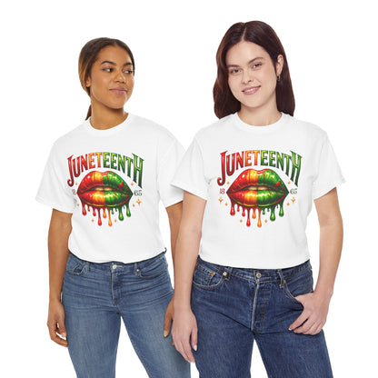 Juneteenth Drip Lips Tee