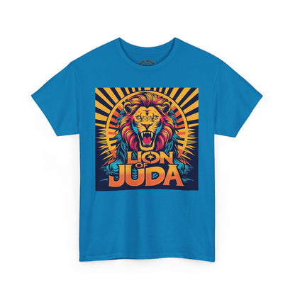 Lion of Judah Tee, Graphic T-Shirt for Faith, Unisex Casual Wear, Animal Lover Gift, Festival Apparel, Stylish Comfort