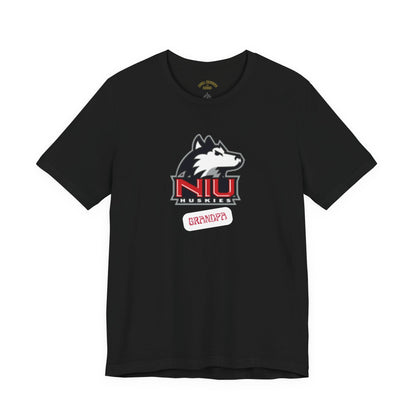 NIU Grandpa Unisex Jersey Tee, Northern Illinois University Tee, College Shirt, Gift for Grandpa, Casual Wear, University Spirit