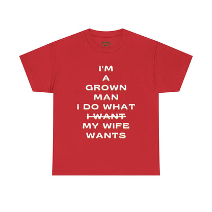 Funny Grown Man Tee, Humor T-Shirt for Dads, Perfect Gift for Groomsmen, Comfy Casual Wear, Birthday or Father's Day Shirt