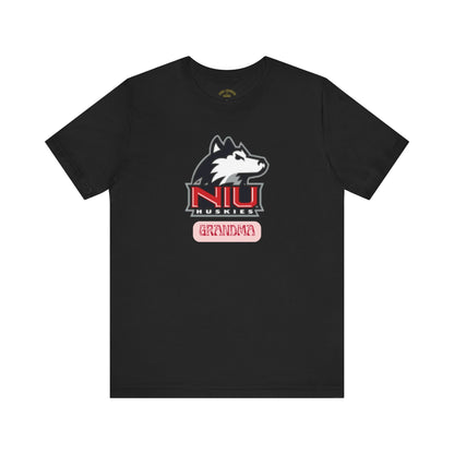 NIU Huskies Grandma Tee, Unisex T-Shirt for Sports Fans, College Spirit Wear, Gift for Grandparents, Alumni Apparel