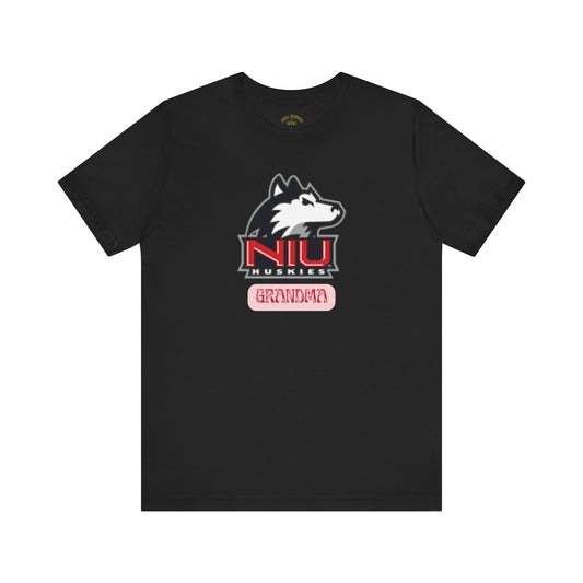 NIU Huskies Grandma Tee, Unisex T-Shirt for Sports Fans, College Spirit Wear, Gift for Grandparents, Alumni Apparel