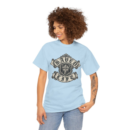 Saved Life Tee — Christian Cross