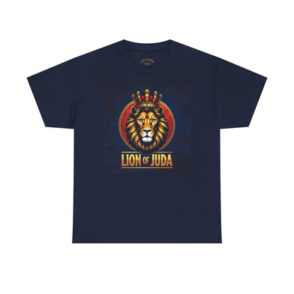 Lion of Judah Unisex Heavy Cotton Tee | Religious Tee, Christian Apparel, Men's & Women's Fashion, Perfect for Gifts, Casual Wear
