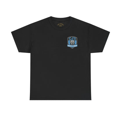CJ's Safety First Security Heavy Cotton Tee, Security Personnel, Streetwear, Everyday Comfort