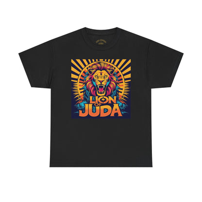 Lion of Judah Tee, Graphic T-Shirt for Faith, Unisex Casual Wear, Animal Lover Gift, Festival Apparel, Stylish Comfort