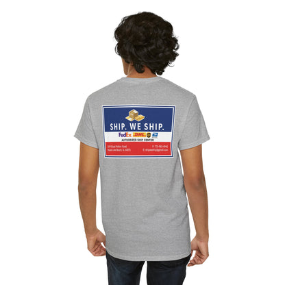 Ship. We Ship. - Shipping Center Logo Tee