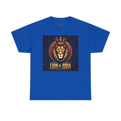 Lion of Judah Unisex Heavy Cotton Tee | Religious Tee, Christian Apparel, Men's & Women's Fashion, Perfect for Gifts, Casual Wear