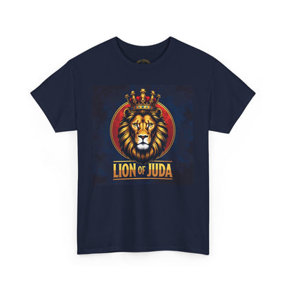 Lion of Judah Unisex Heavy Cotton Tee | Religious Tee, Christian Apparel, Men's & Women's Fashion, Perfect for Gifts, Casual Wear