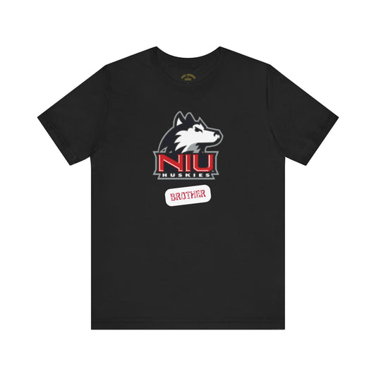 NIU Huskies Brother Tee - Unisex Jersey Short Sleeve, College Spirit Wear, Sports Fan T-Shirt, Gifts for Brothers, School Pride Apparel