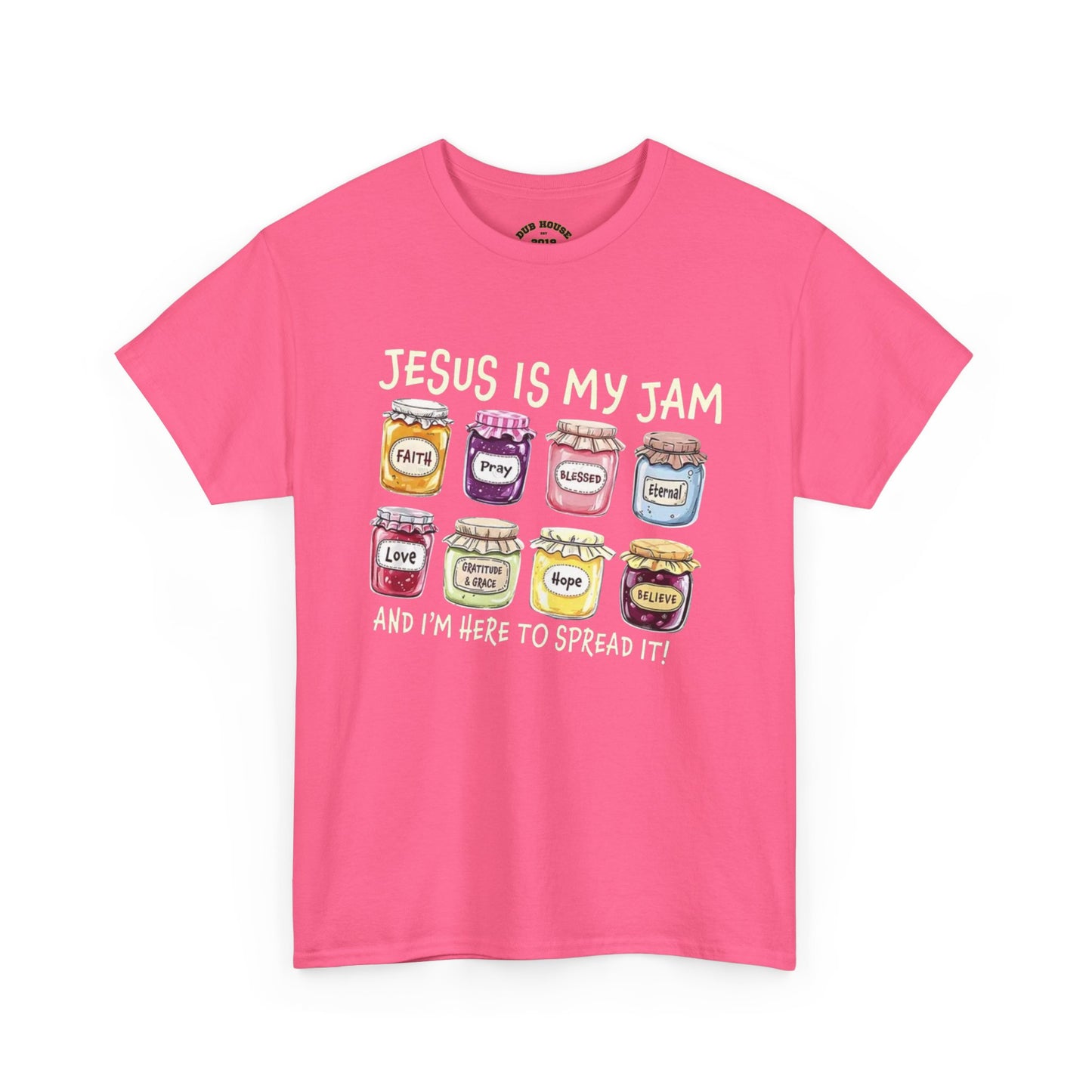 Jesus is My Jam Unisex Heavy Cotton Tee, Fun Religious Tee, Faith Shirt, Christian Apparel, Gift for Believers