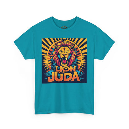 Lion of Judah Tee, Graphic T-Shirt for Faith, Unisex Casual Wear, Animal Lover Gift, Festival Apparel, Stylish Comfort