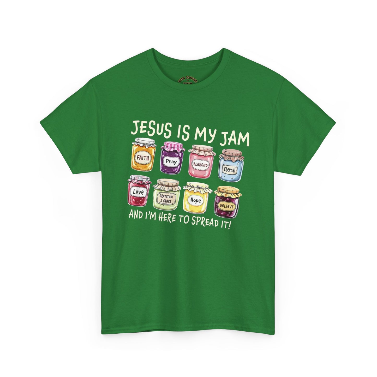 Jesus is My Jam Unisex Heavy Cotton Tee, Fun Religious Tee, Faith Shirt, Christian Apparel, Gift for Believers