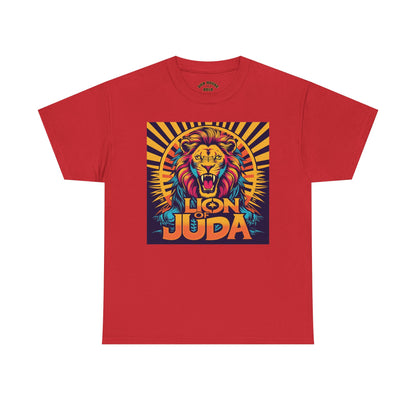 Lion of Judah Tee, Graphic T-Shirt for Faith, Unisex Casual Wear, Animal Lover Gift, Festival Apparel, Stylish Comfort