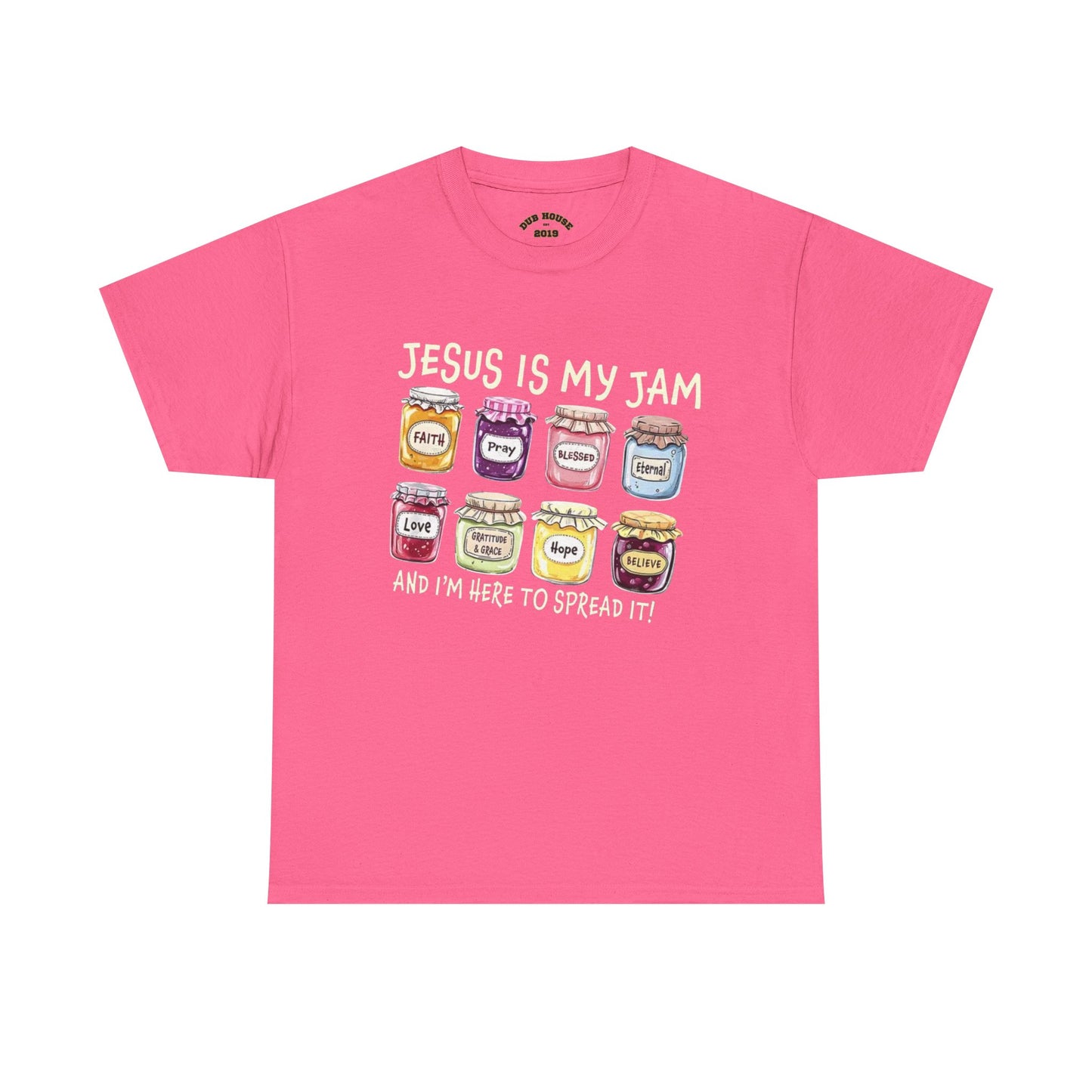 Jesus is My Jam Unisex Heavy Cotton Tee, Fun Religious Tee, Faith Shirt, Christian Apparel, Gift for Believers