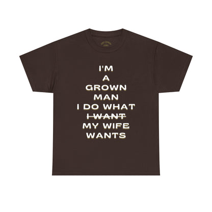 Funny Grown Man Tee, Humor T-Shirt for Dads, Perfect Gift for Groomsmen, Comfy Casual Wear, Birthday or Father's Day Shirt
