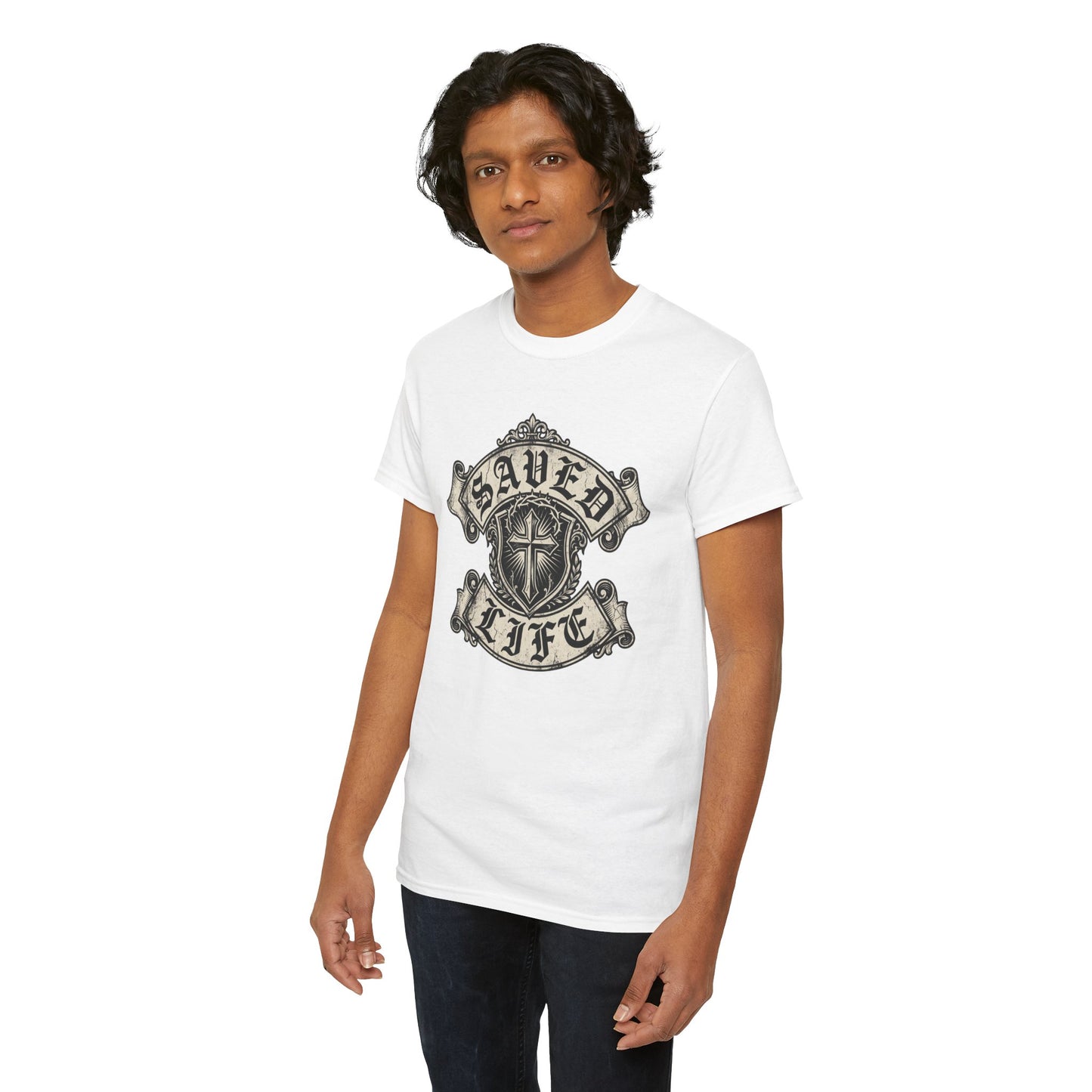 Saved Life Tee — Christian Cross
