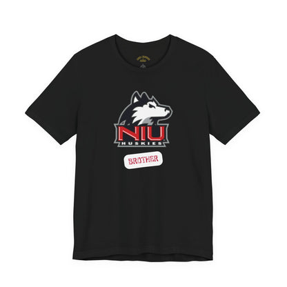 NIU Huskies Brother Tee - Unisex Jersey Short Sleeve, College Spirit Wear, Sports Fan T-Shirt, Gifts for Brothers, School Pride Apparel