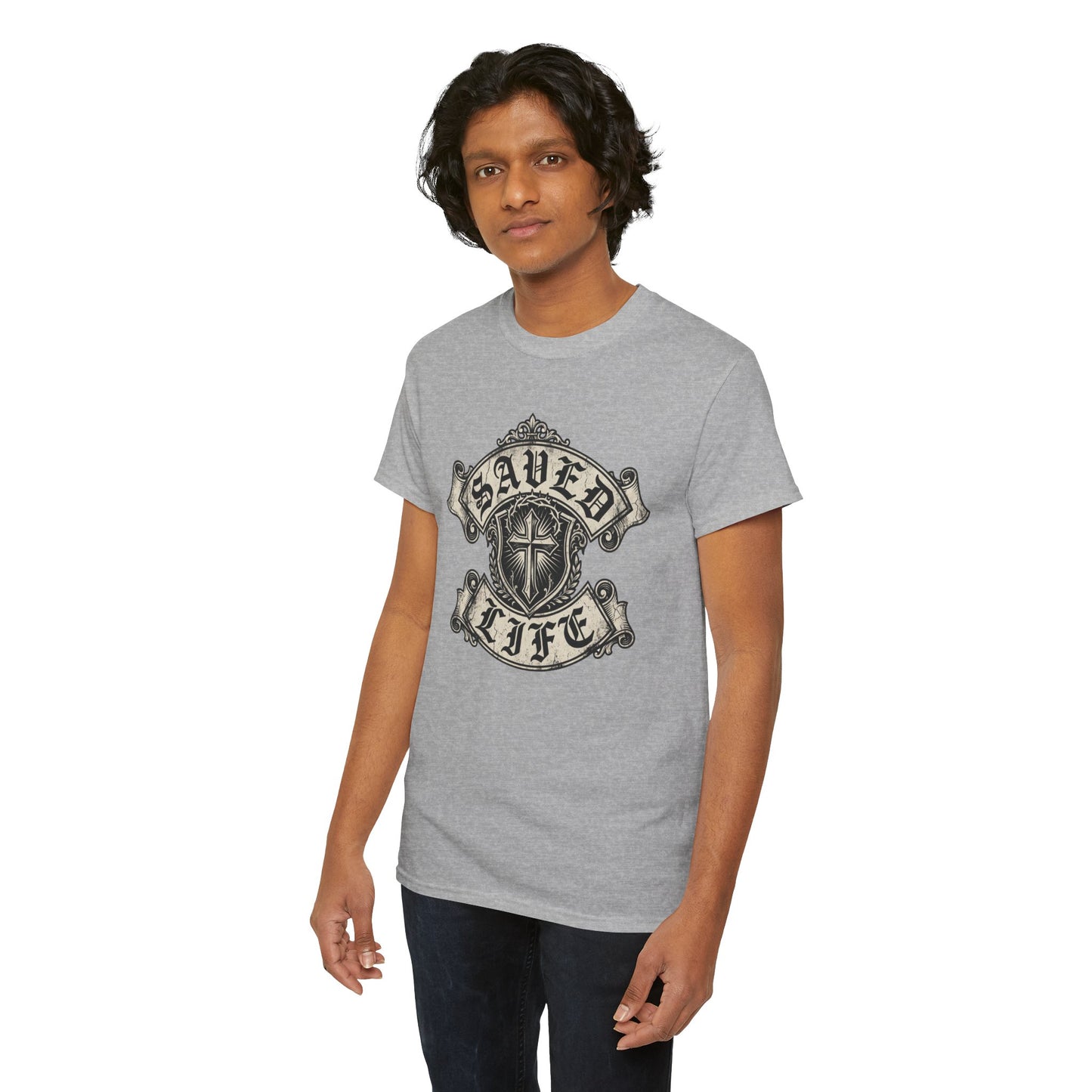 Saved Life Tee — Christian Cross