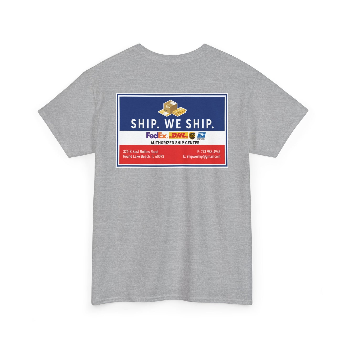 Ship. We Ship. - Shipping Center Logo Tee