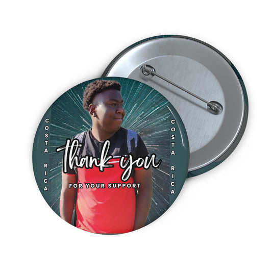 Custom Thank-You Pin Buttons - Support Gratitude Gifts