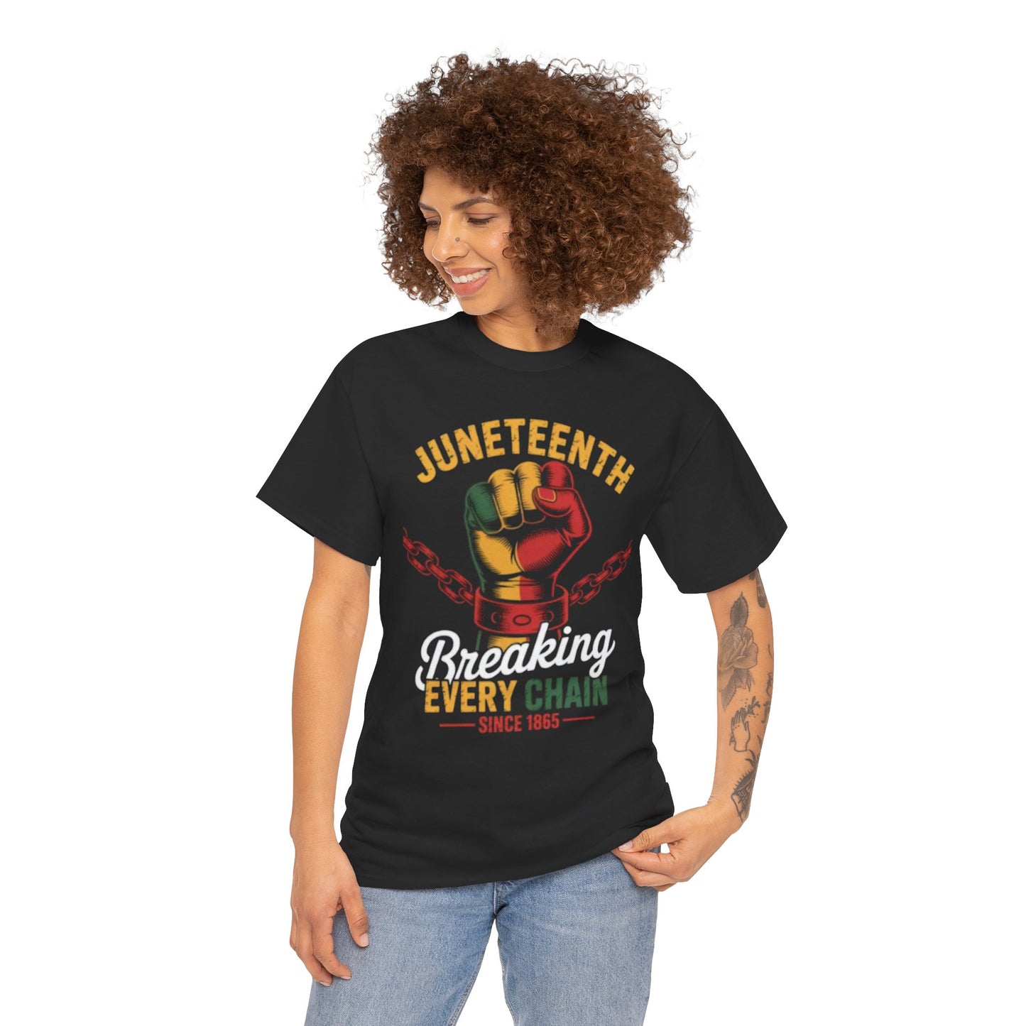 Juneteenth Breaking Every Chain Tee