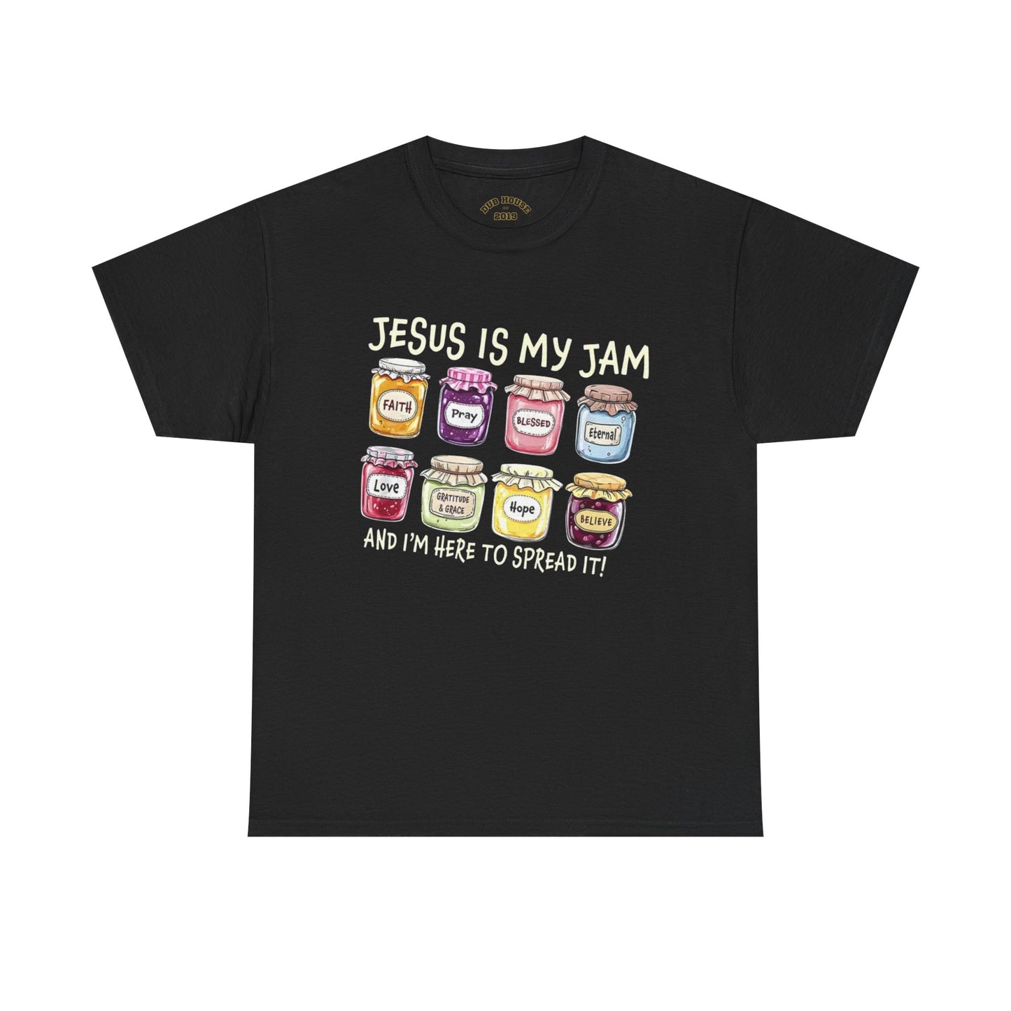 Jesus is My Jam Unisex Heavy Cotton Tee, Fun Religious Tee, Faith Shirt, Christian Apparel, Gift for Believers