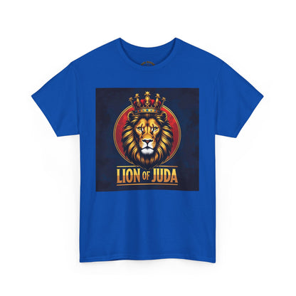 Lion of Judah Unisex Heavy Cotton Tee | Religious Tee, Christian Apparel, Men's & Women's Fashion, Perfect for Gifts, Casual Wear