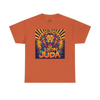 Lion of Judah Tee, Graphic T-Shirt for Faith, Unisex Casual Wear, Animal Lover Gift, Festival Apparel, Stylish Comfort