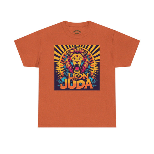 Lion of Judah Tee, Graphic T-Shirt for Faith, Unisex Casual Wear, Animal Lover Gift, Festival Apparel, Stylish Comfort