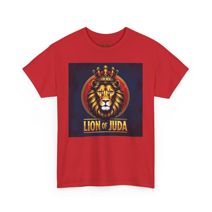 Lion of Judah Unisex Heavy Cotton Tee | Religious Tee, Christian Apparel, Men's & Women's Fashion, Perfect for Gifts, Casual Wear