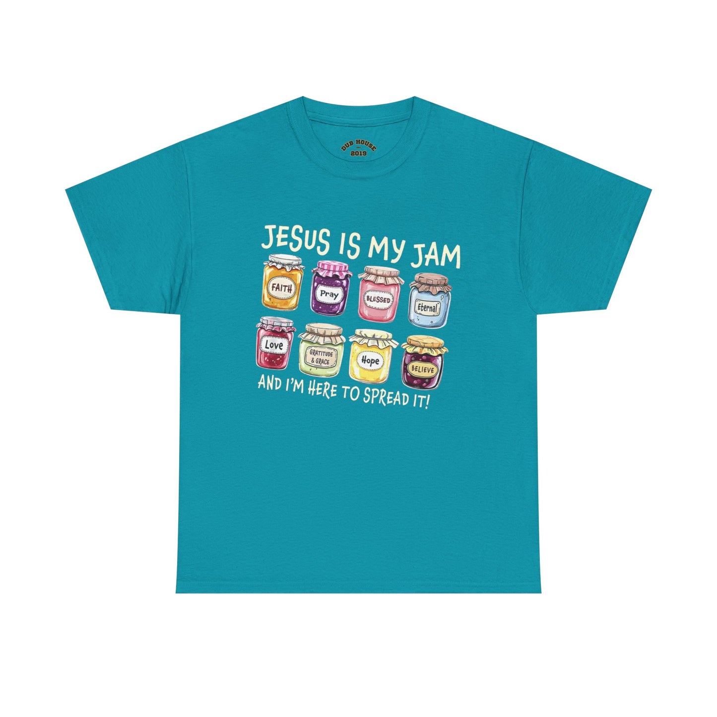 Jesus is My Jam Unisex Heavy Cotton Tee, Fun Religious Tee, Faith Shirt, Christian Apparel, Gift for Believers