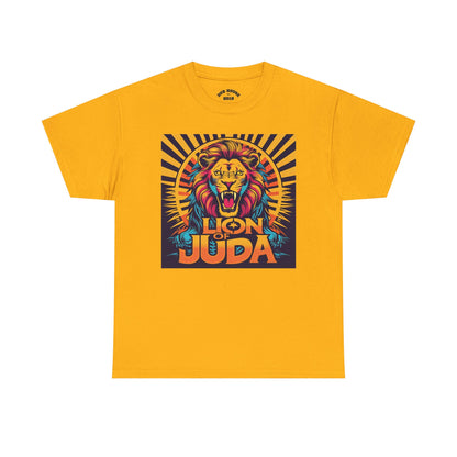 Lion of Judah Tee, Graphic T-Shirt for Faith, Unisex Casual Wear, Animal Lover Gift, Festival Apparel, Stylish Comfort