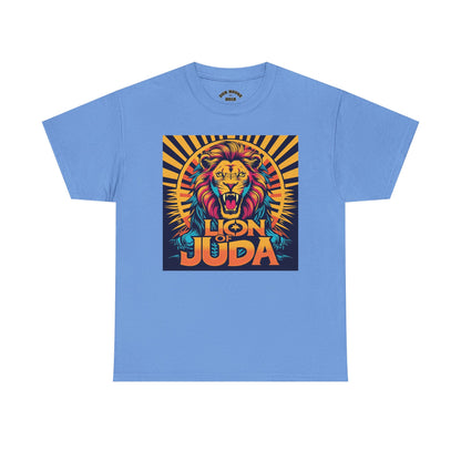 Lion of Judah Tee, Graphic T-Shirt for Faith, Unisex Casual Wear, Animal Lover Gift, Festival Apparel, Stylish Comfort