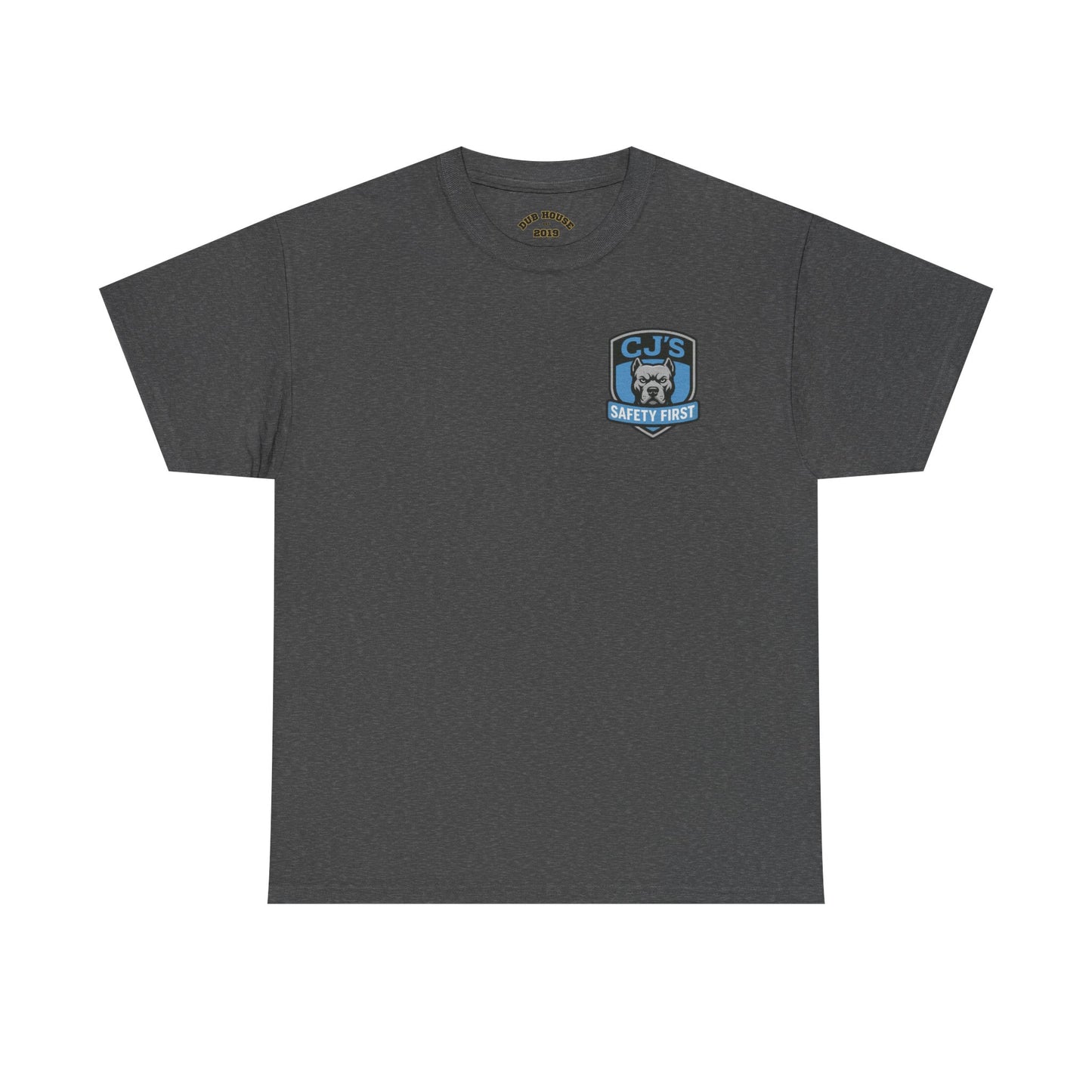 CJ's Safety First Security Heavy Cotton Tee, Security Personnel, Streetwear, Everyday Comfort