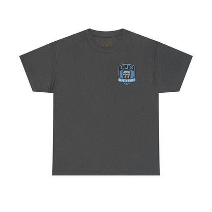 CJ's Safety First Security Heavy Cotton Tee, Security Personnel, Streetwear, Everyday Comfort