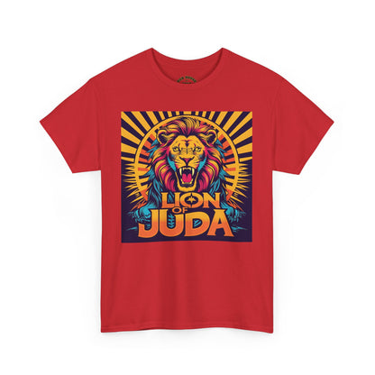 Lion of Judah Tee, Graphic T-Shirt for Faith, Unisex Casual Wear, Animal Lover Gift, Festival Apparel, Stylish Comfort