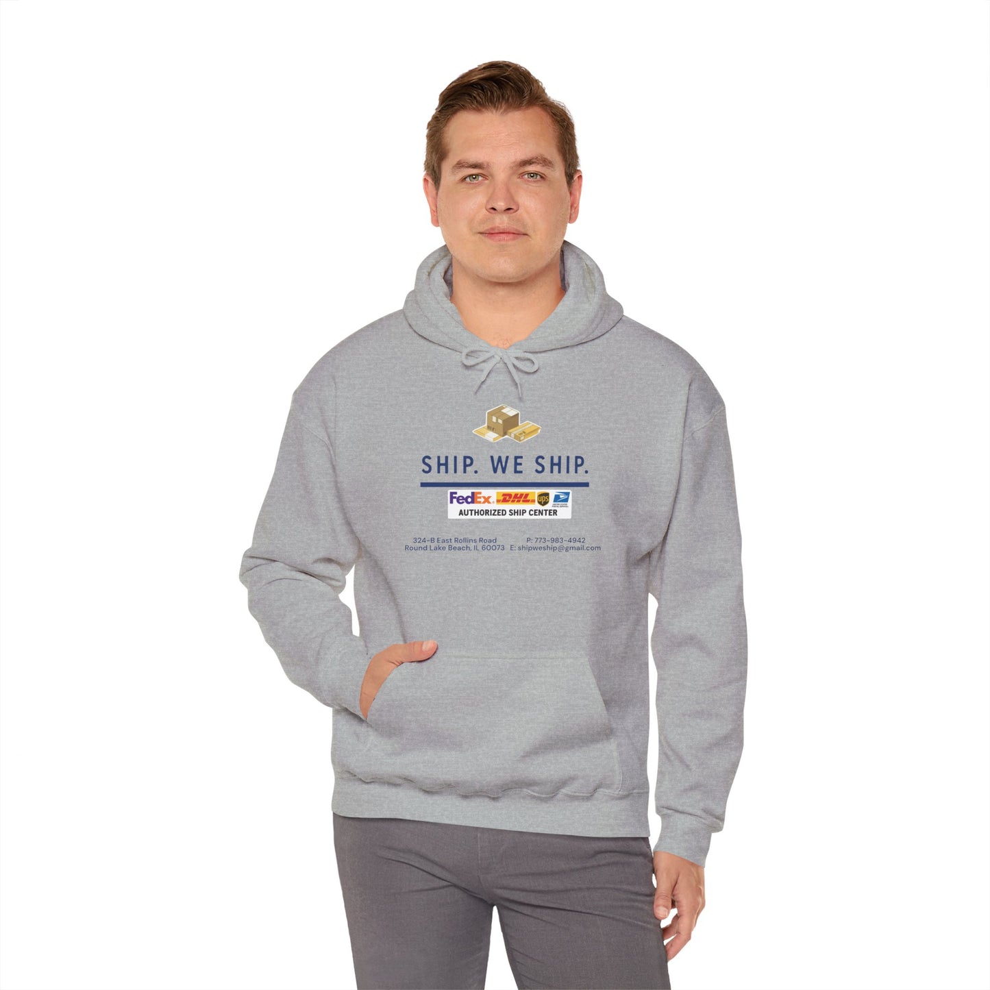 Ship. We Ship. Hoodie — Shipping Service Sweatshirt