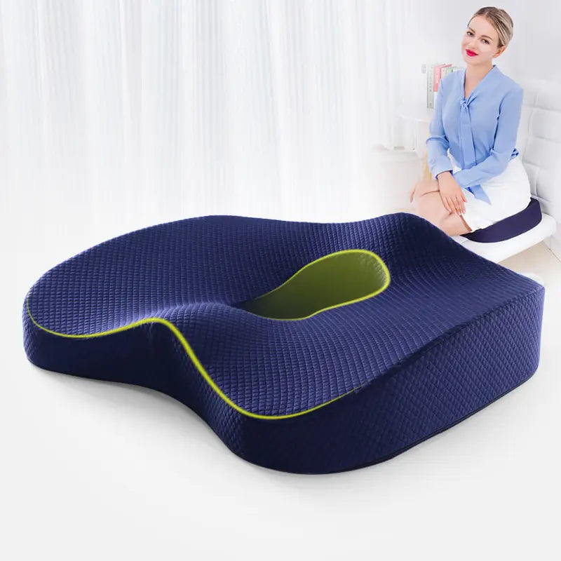 Memory Foam Seat Cushion and Orthopedic Pillow