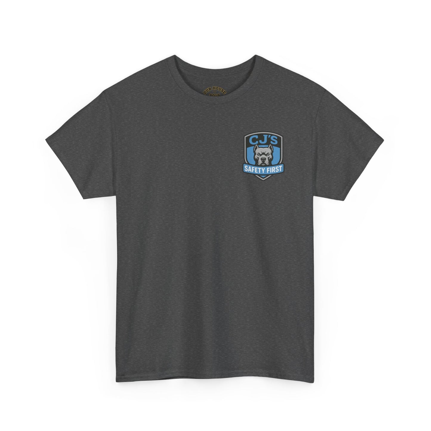 CJ's Safety First Security Heavy Cotton Tee, Security Personnel, Streetwear, Everyday Comfort