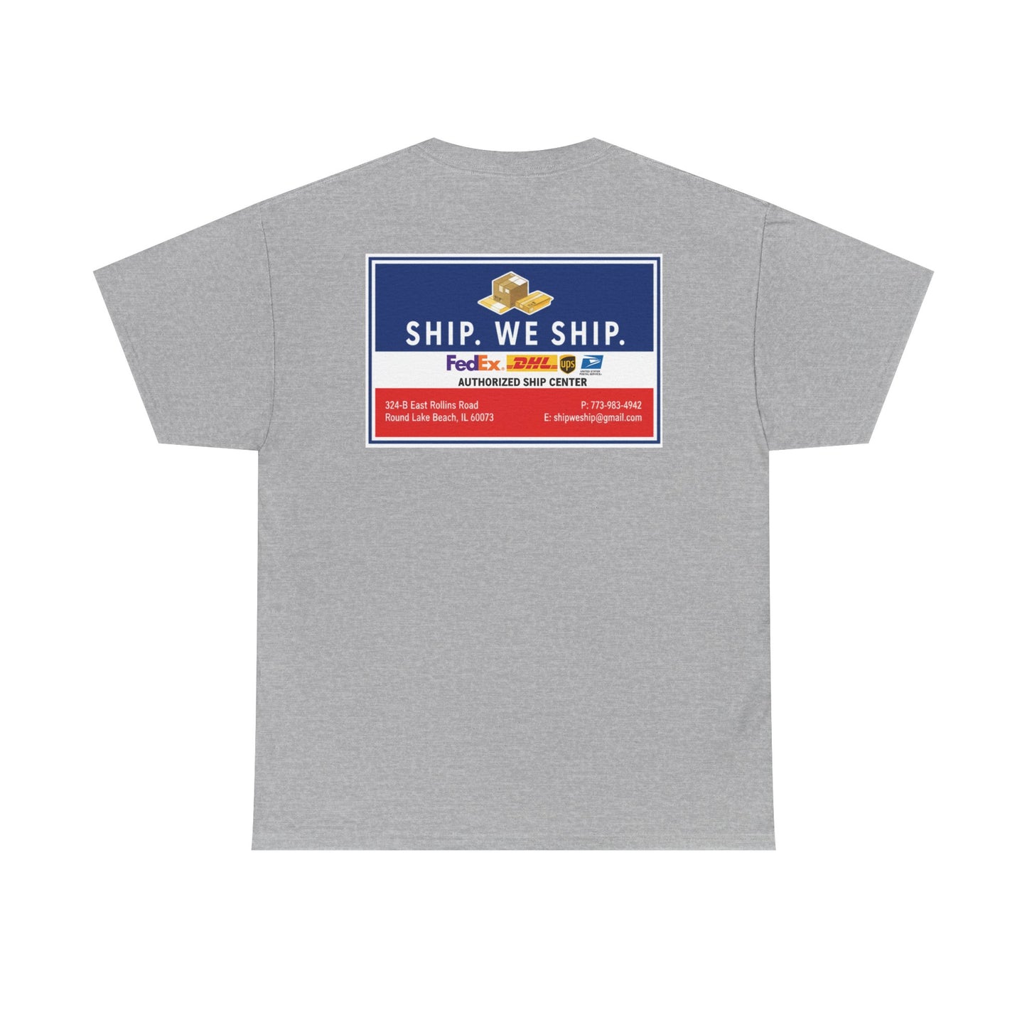 Ship. We Ship. - Shipping Center Logo Tee