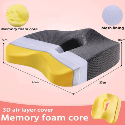 Memory Foam Seat Cushion and Orthopedic Pillow