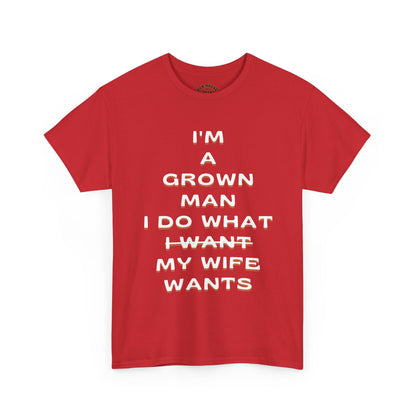 Funny Grown Man Tee, Humor T-Shirt for Dads, Perfect Gift for Groomsmen, Comfy Casual Wear, Birthday or Father's Day Shirt