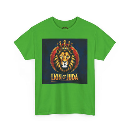 Lion of Judah Unisex Heavy Cotton Tee | Religious Tee, Christian Apparel, Men's & Women's Fashion, Perfect for Gifts, Casual Wear