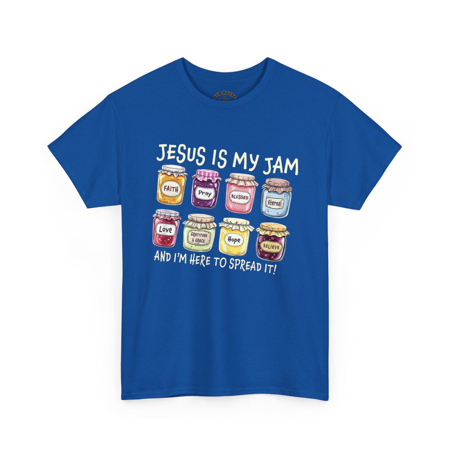 Jesus is My Jam Unisex Heavy Cotton Tee, Fun Religious Tee, Faith Shirt, Christian Apparel, Gift for Believers