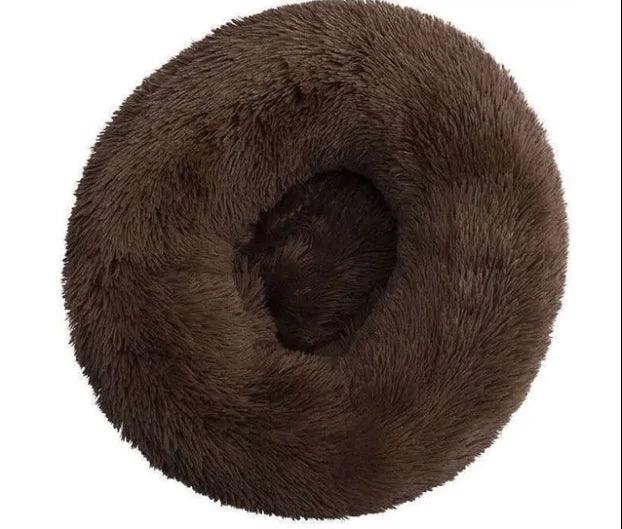 Warm Soft Long Donut Plush Pet Cushion