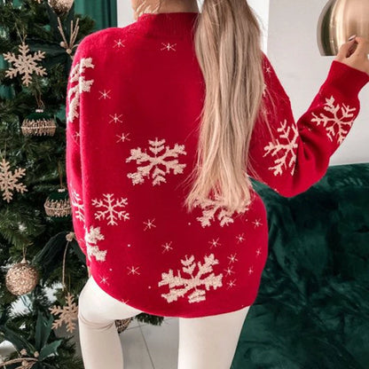 Christmas Sweater Snowflake Jumper